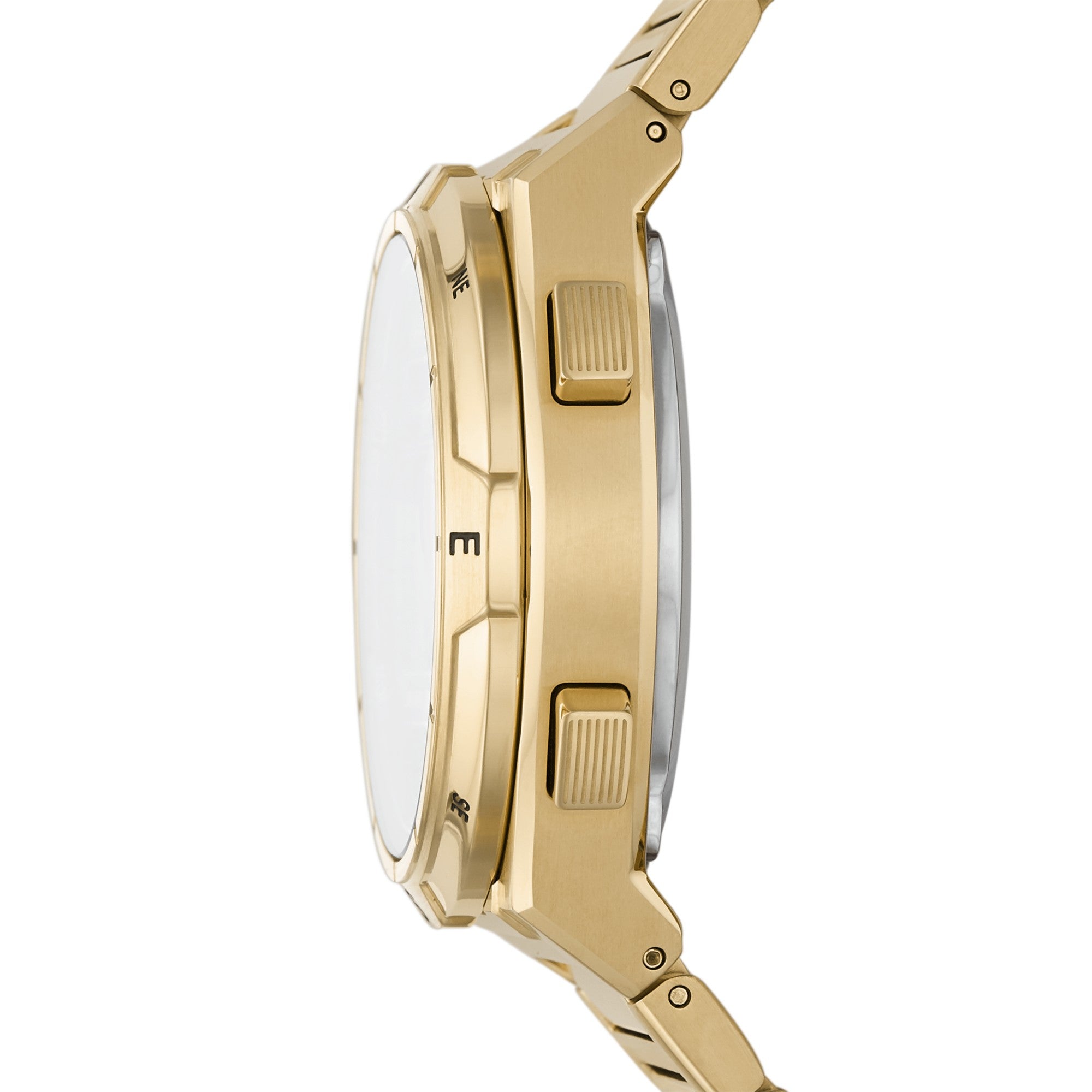 Montre Fossil Everett FS5862, cadran noir, vue de profil
