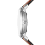 Fossil Neutra FS5903 watch, blue dial, side profile