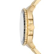 Fossil Blue FS5990 watch, black dial, side profile