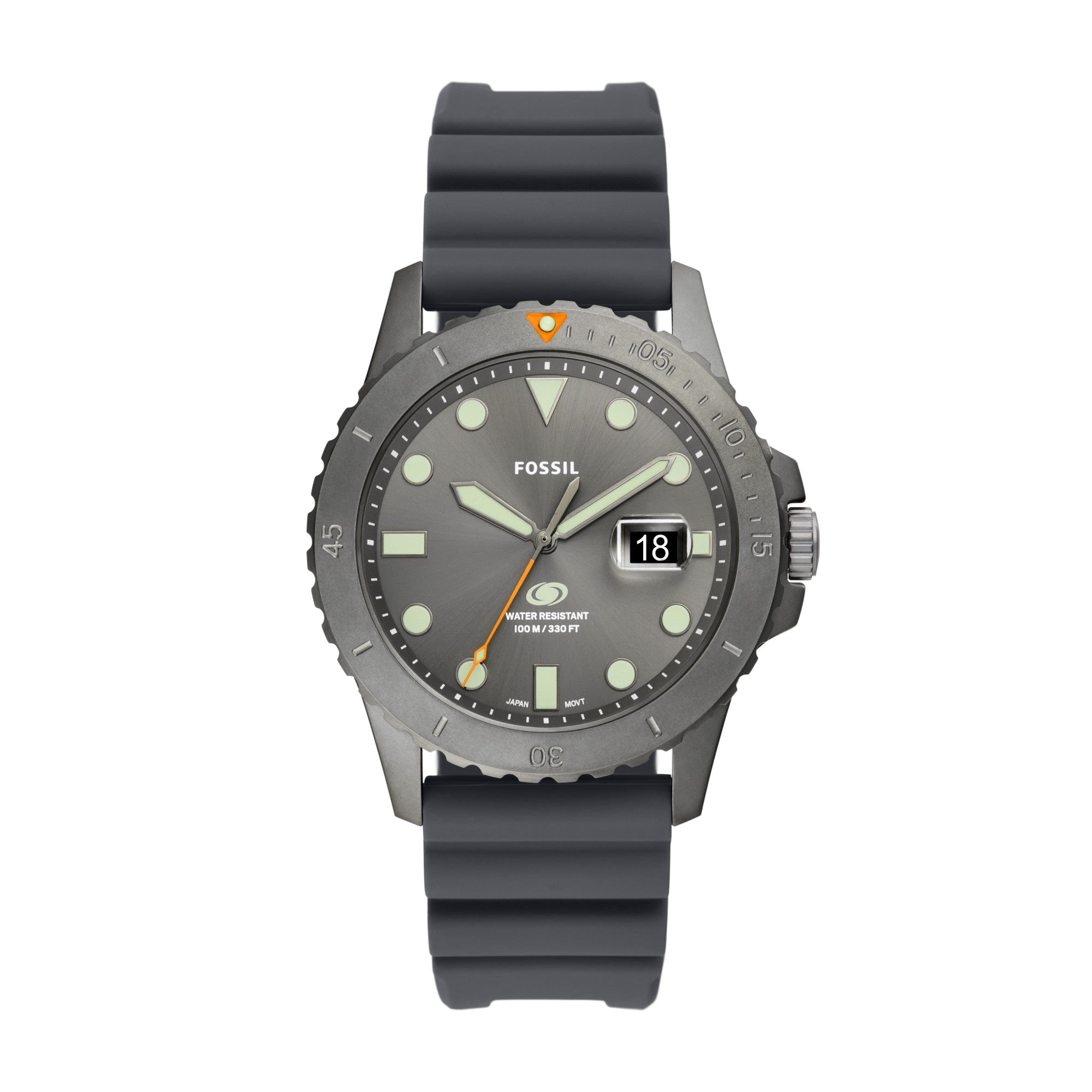Montre Fossil Blue FS5994, cadran gris, vue de face