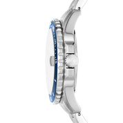 Montre Fossil Blue FS6029, cadran bleu, vue de profil