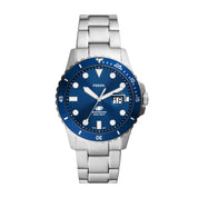 Montre Fossil Blue FS6029, cadran bleu, vue de face