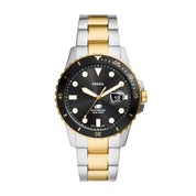 Montre Fossil Blue FS6031, cadran noir, vue de face