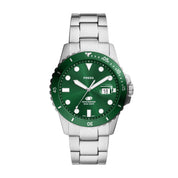 Fossil Blue Dive FS6033 watch, green dial, front view
