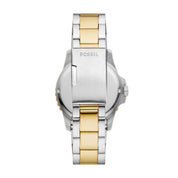 Montre Fossil Blue Dive FS6034, vue de dos