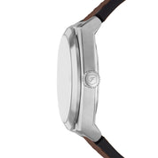 Fossil Everett FS6071 watch, beige dial, side profile
