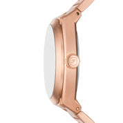 Fossil Everett FS6074 watch, green dial, side profile