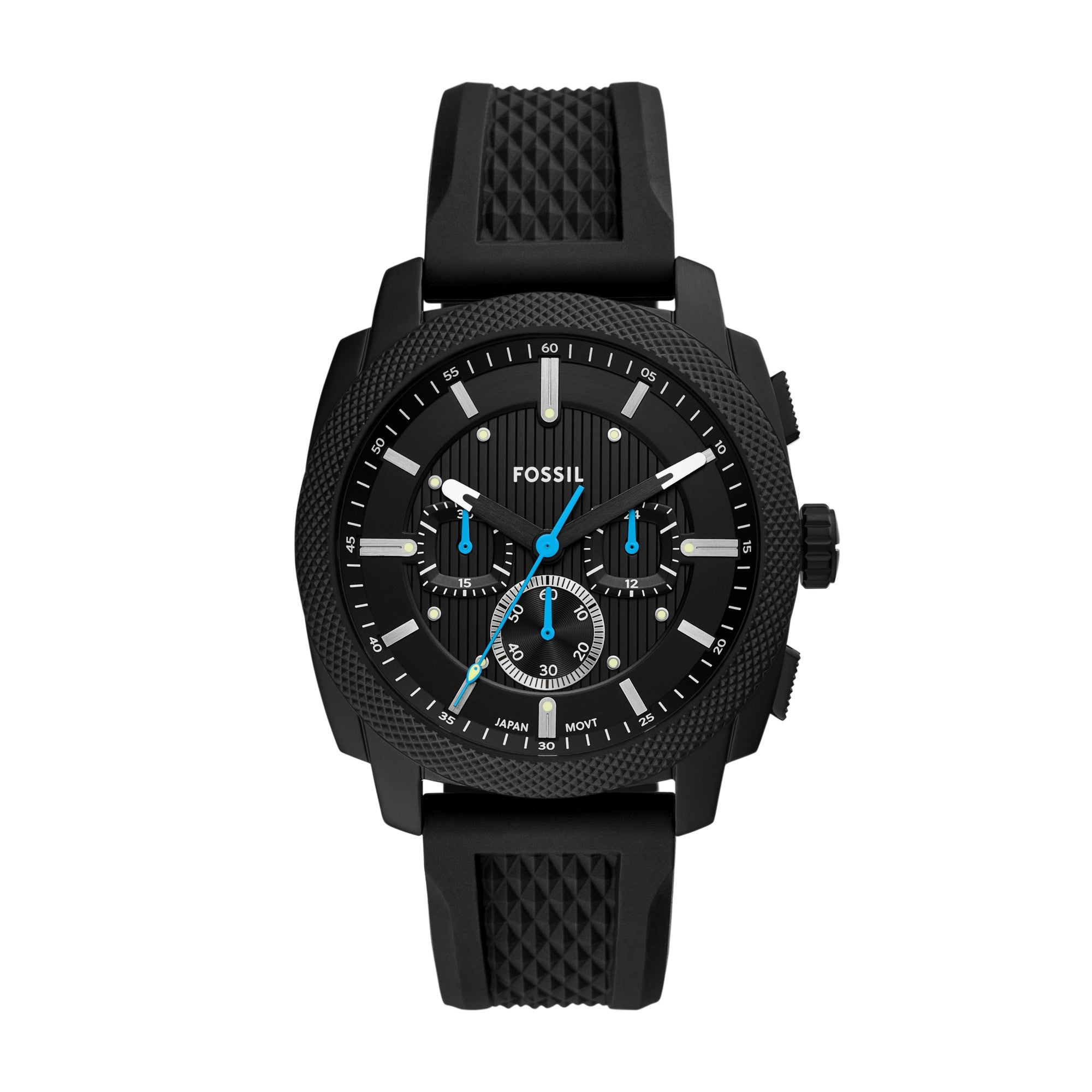 Fossil Machine FS6099 watch, black dial, front view