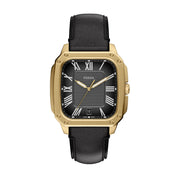 Montre Fossil Crosby FS6151, cadran noir, vue de face
