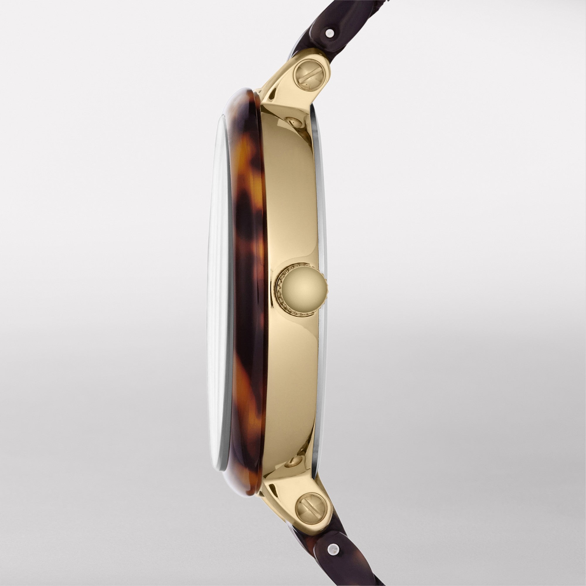 Montre Fossil Heather JR1406, cadran noir, vue de profil