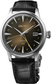 Montre Seiko Presage Cocktail Time SSK039J1, cadran brun, vue de face