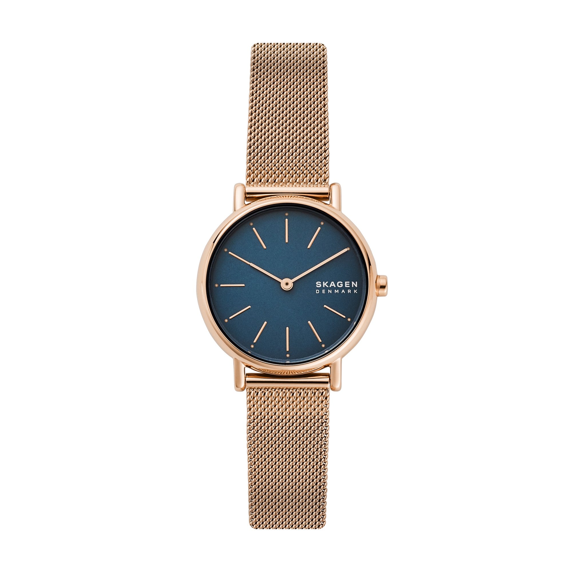 Montre Skagen Signatur SKW2837, cadran bleu, vue de face