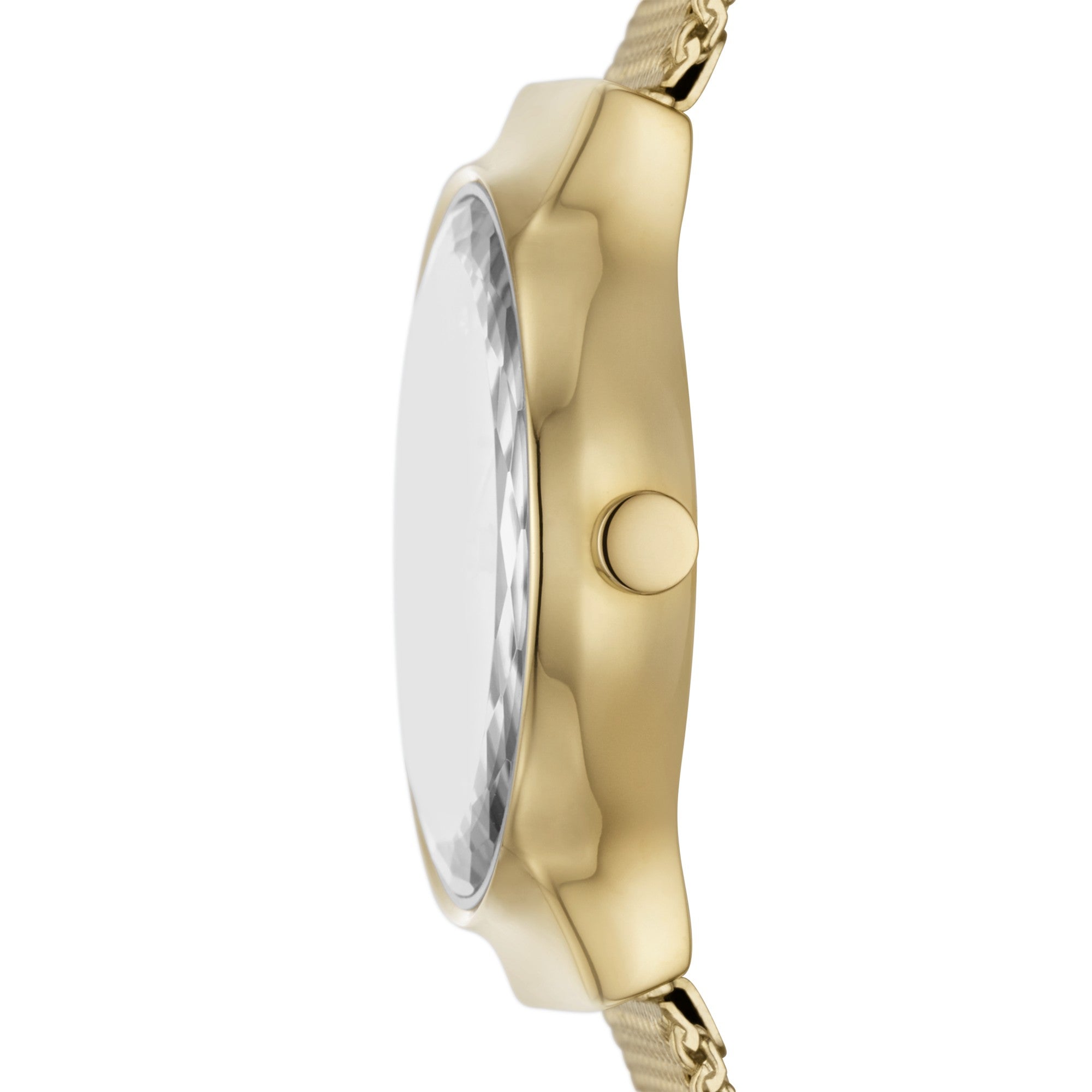 Montre Skagen Freja SKW3110, cadran doré, vue de profil