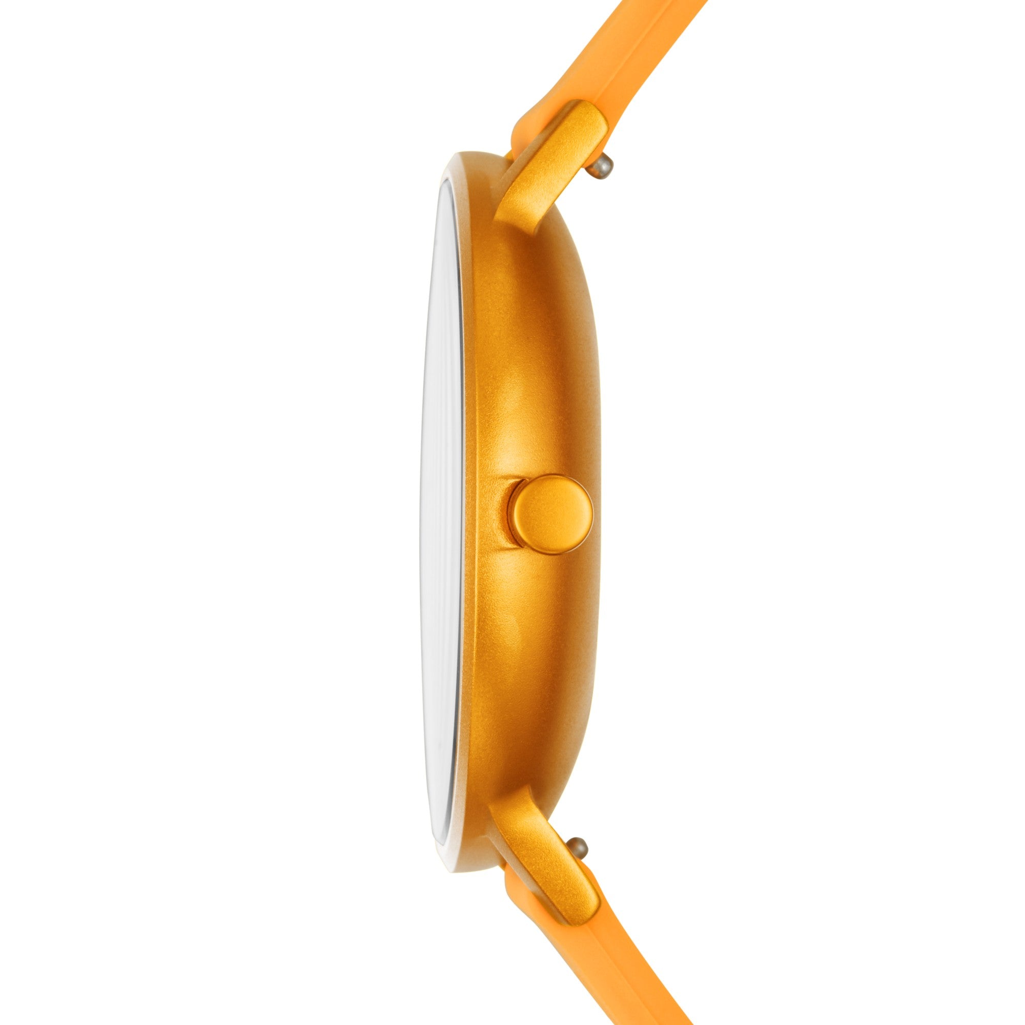Montre Skagen Aaren Kulor SKW6510, cadran jaune, vue de profil