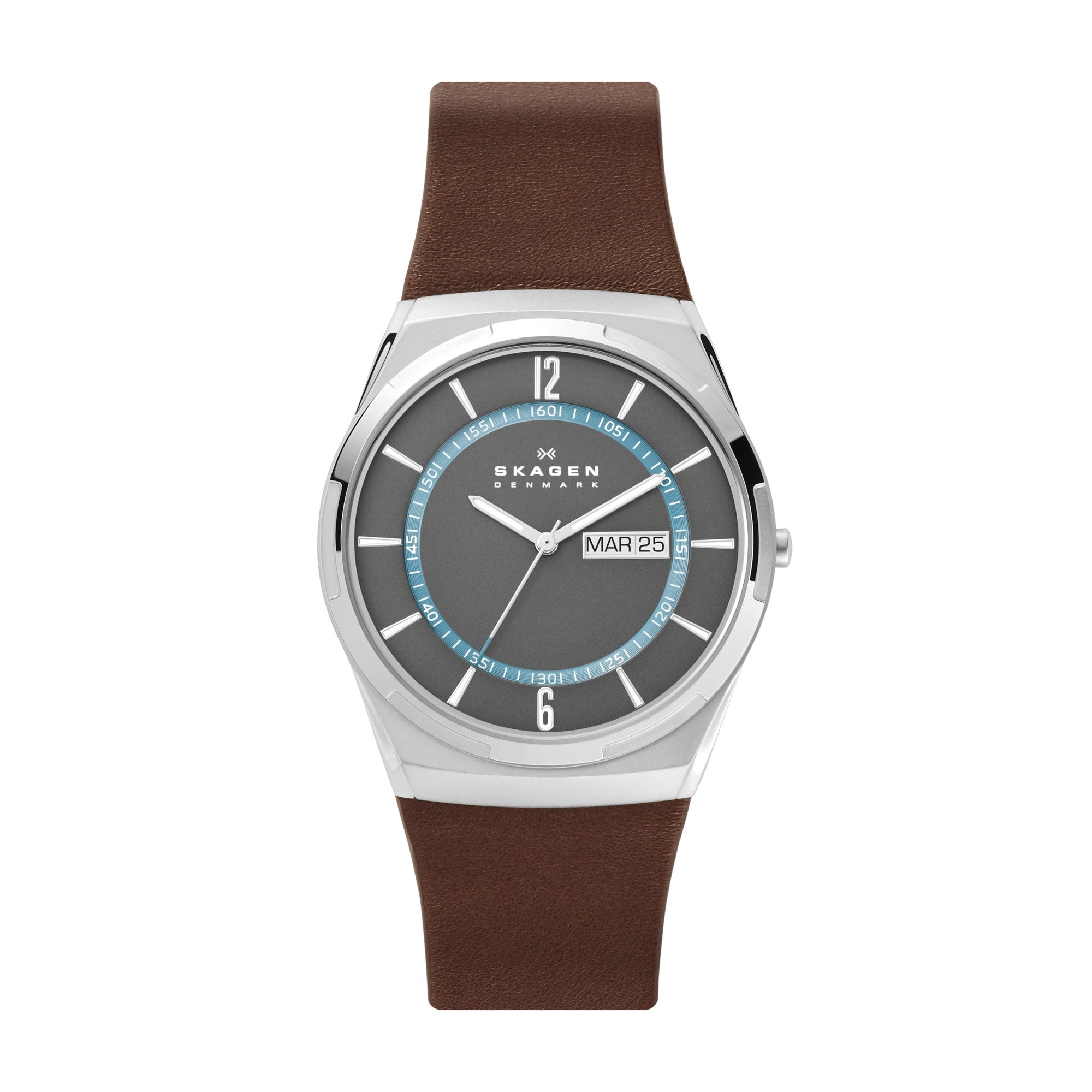 Montre Skagen Melbye SKW6785, cadran gris, vue de face