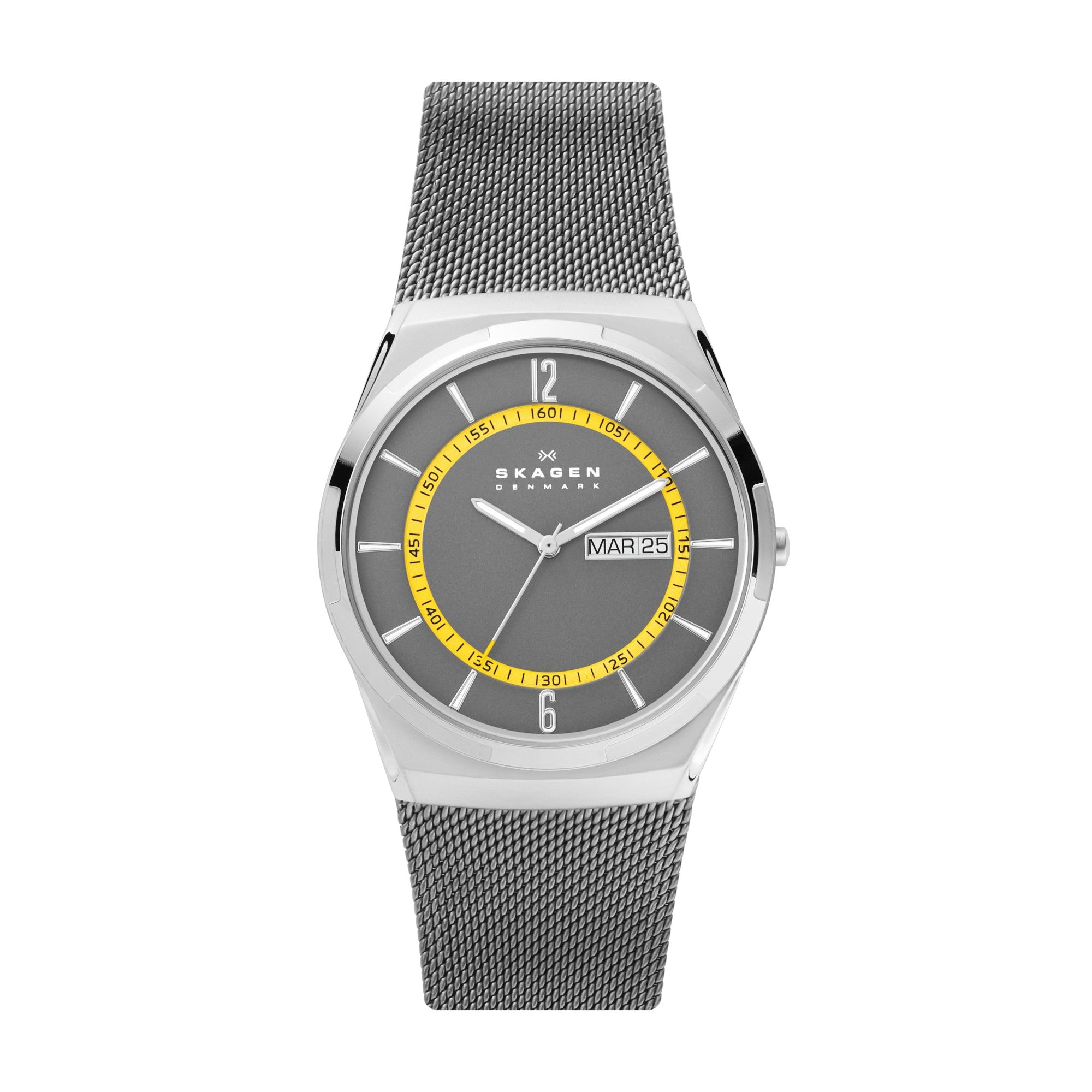 Montre Skagen Melbye SKW6789, cadran gris, vue de face