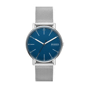 Montre Skagen Signatur SKW6904, cadran bleu, vue de face