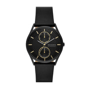 Montre Skagen Holst SKW6911, cadran noir, vue de face