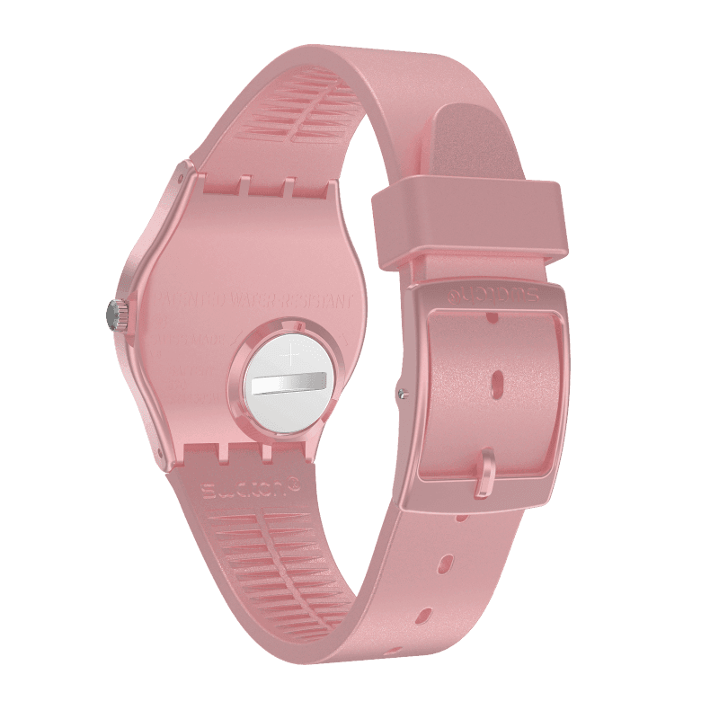 Montre Swatch So Pink GP161, vue de dos