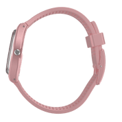 Montre Swatch So Pink GP161, cadran rose, vue de profil