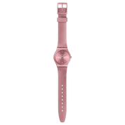 Montre Swatch So Pink GP161, cadran rose, vue de face