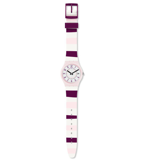 Montre Swatch Miss Yacht GP402, cadran blanc, vue de face