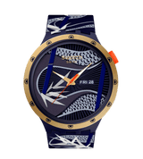 Swatch Big Bold Blue and Golden Lithe Dancer - SB05Z700