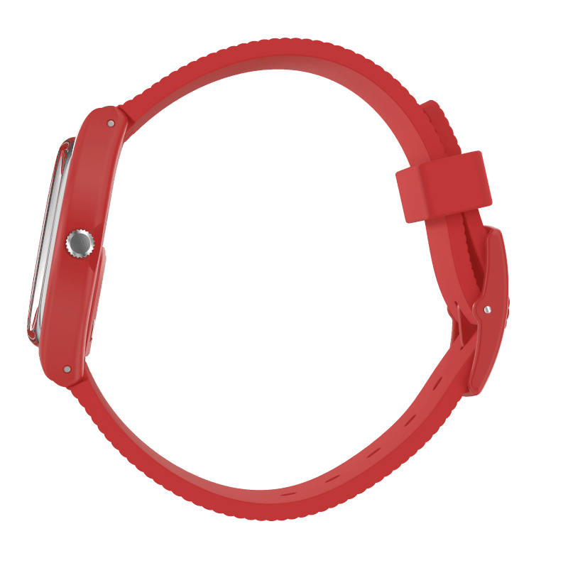 Montre Swatch Cycles in the Sun SO28R400, cadran marron, vue de profil