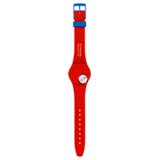 Swatch Little Lady Liberty SO28Z120 watch, back view