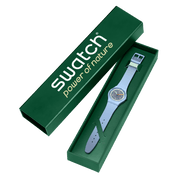Montre Swatch Frozen Waterfall SO31L100, dans son coffret
