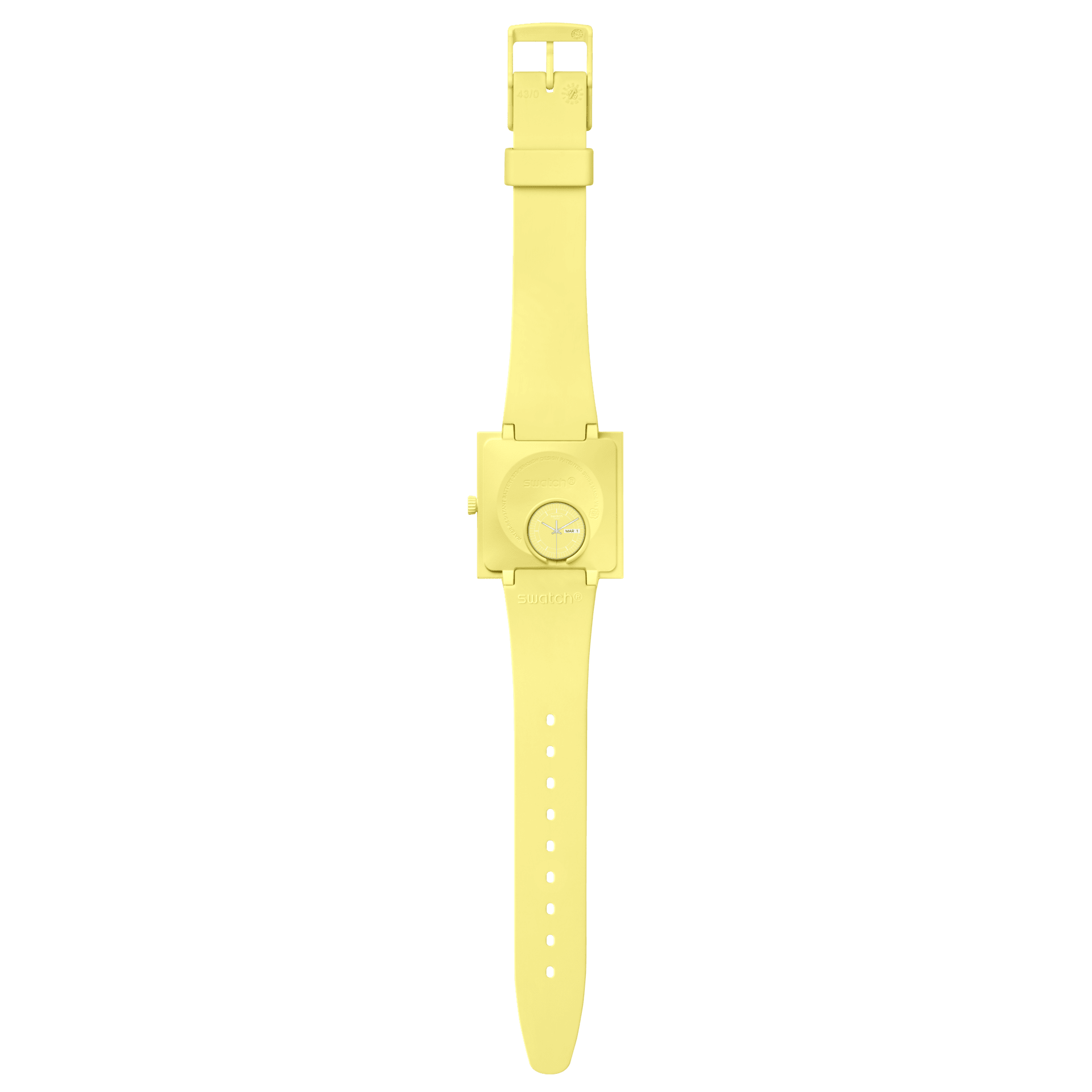Montre Swatch What If…Lemon? SO34J700, vue de dos