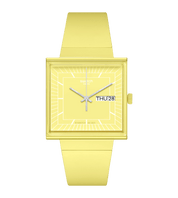 Montre Swatch What If…Lemon? SO34J700, cadran jaune, vue de face