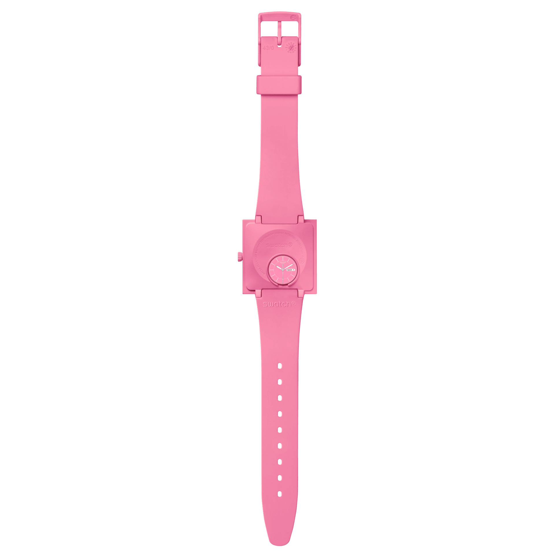 Montre Swatch What If…Rose? SO34P700, vue de dos