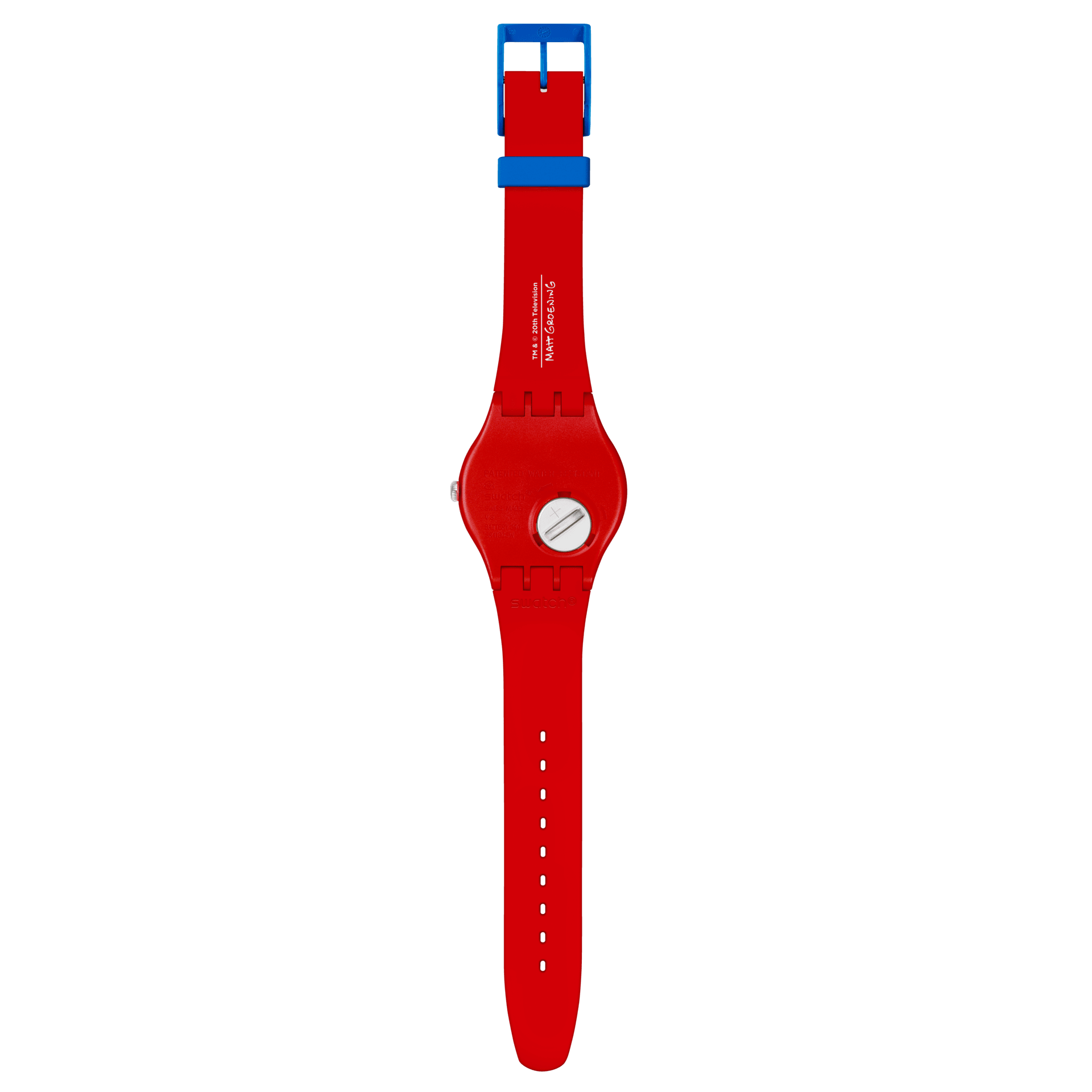 Swatch Wondrous Winter Wonderland SUOZ361 watch, back view