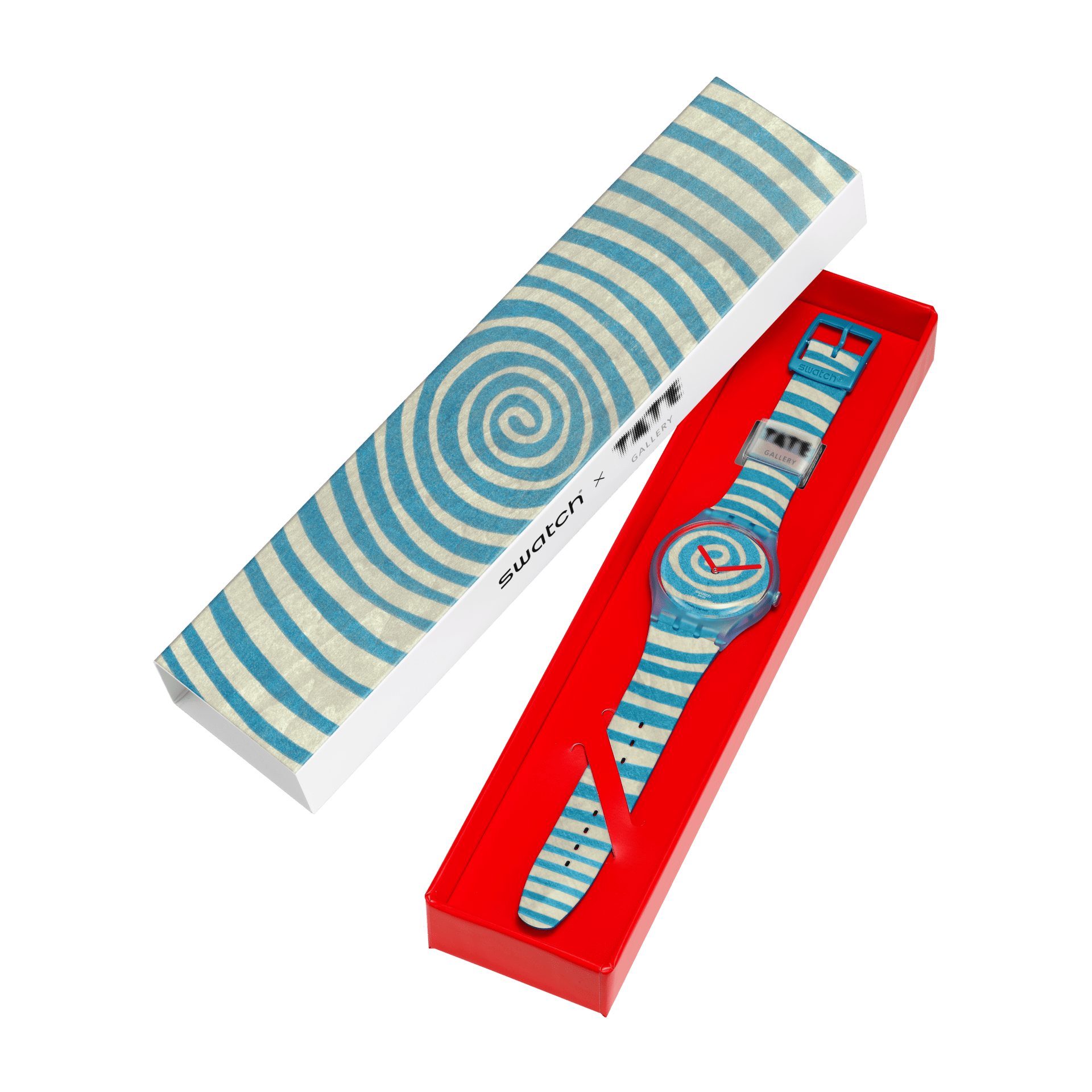 Montre Swatch Bourgeois's Spirals SUOZ364, dans son coffret