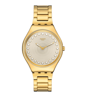 Montre Swatch Skin Bubbly and Bright SYXG126G, cadran beige, vue de face