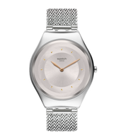 Swatch Skin Skinsand SYXS117M watch, pink dial, front view