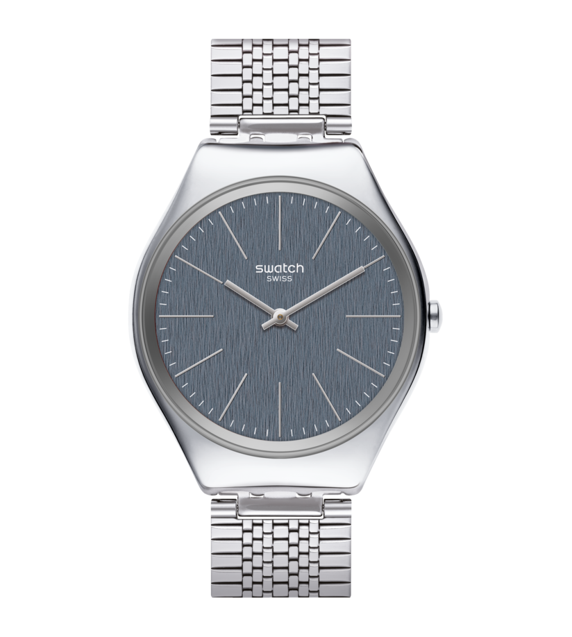 Swatch Skin Skinsportchic SYXS122GG watch, blue dial, front view