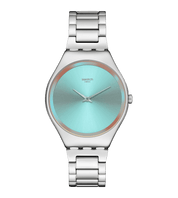 Swatch Skin The Glow of Irony SYXS155G watch, grey dial, front view