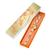 Montre Swatch Skin Golden Red Bamboo SYXZ105, dans son coffret