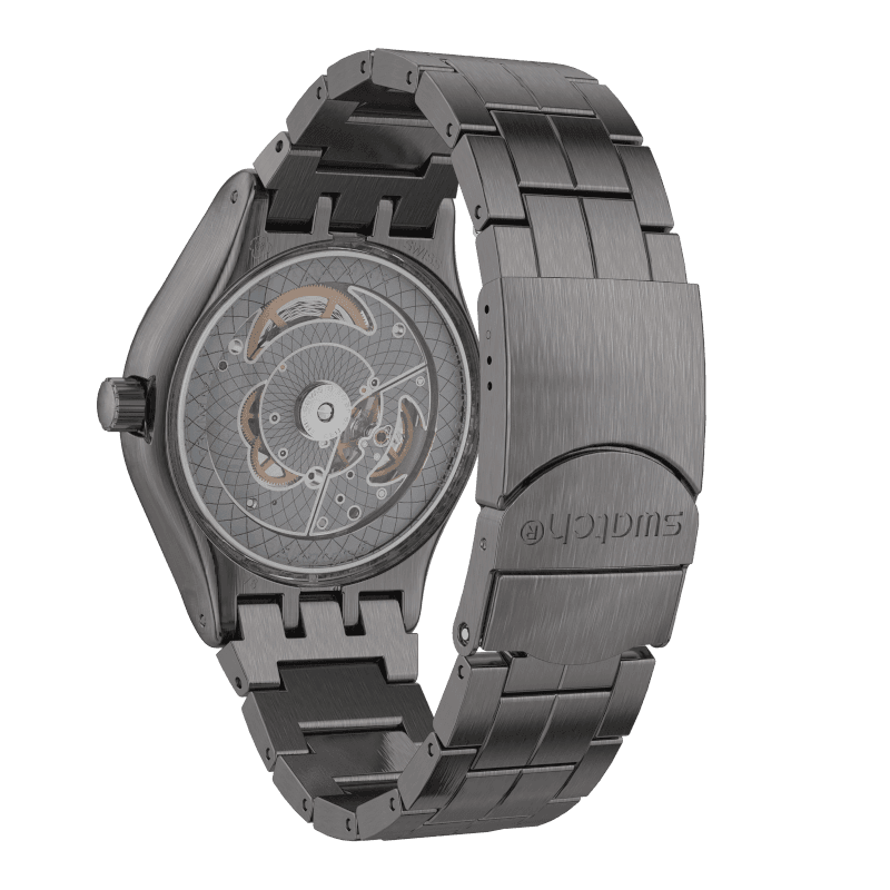 Montre Swatch Sistem51 Sistem Brushed YIM400G, vue de dos