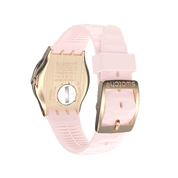 Montre Swatch Irony Golden Rosaline YLG147, vue de dos