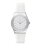Swatch Irony Starry Party YLS217 watch, white dial, front view