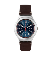 Montre Swatch Irony Happy Joe Flash YWS440, cadran bleu, vue de face