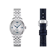 Montre Tissot Le Locle 20th Anniversary 29mm T006.207.11.036.01, cadran argenté, avec son bracelet supplémentaire
