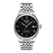 Montre Tissot Le Locle 39.3mm T006.407.11.053.00, cadran noir, vue de face