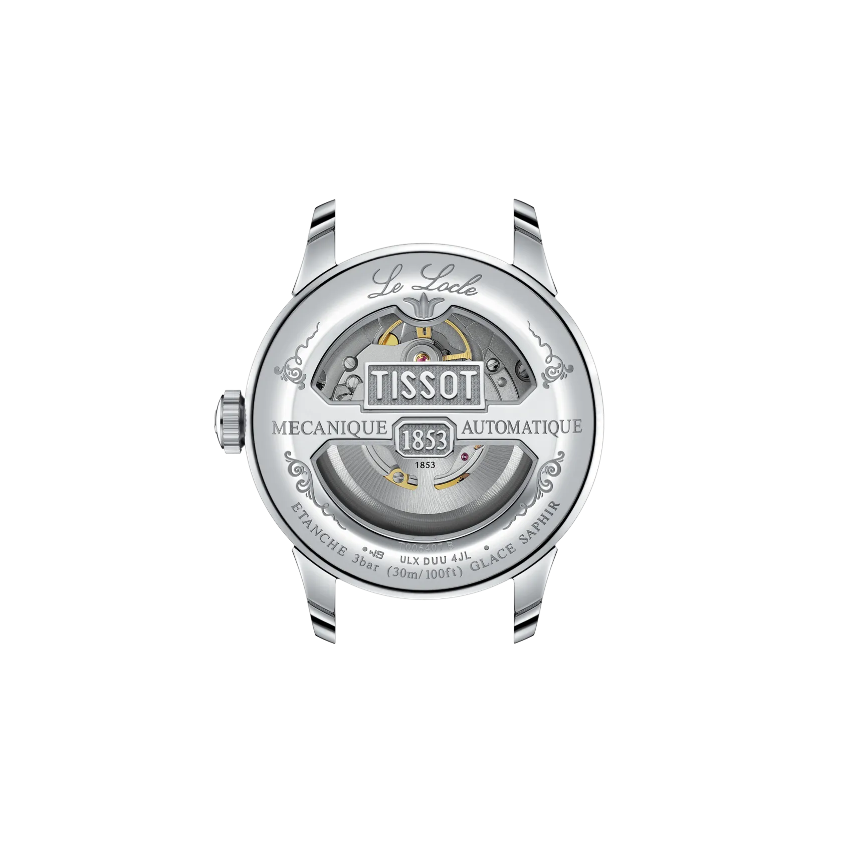 Montre Tissot Le Locle 39.3mm T006.407.11.093.00, vue de dos