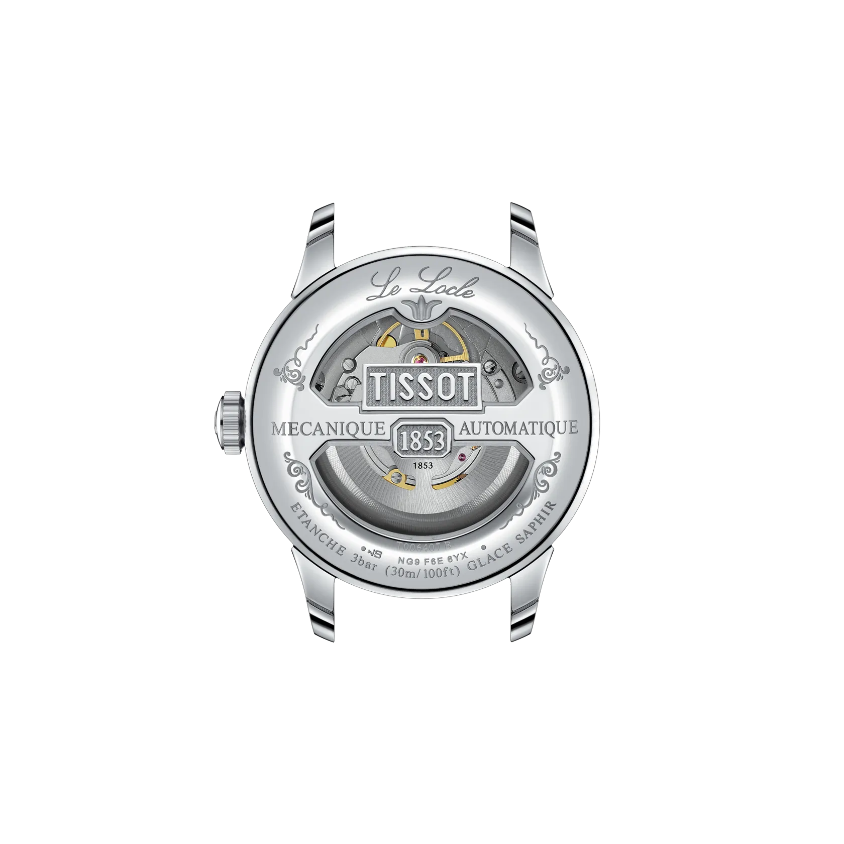 Montre Tissot Le Locle 39.3mm T006.407.16.033.00, vue de dos