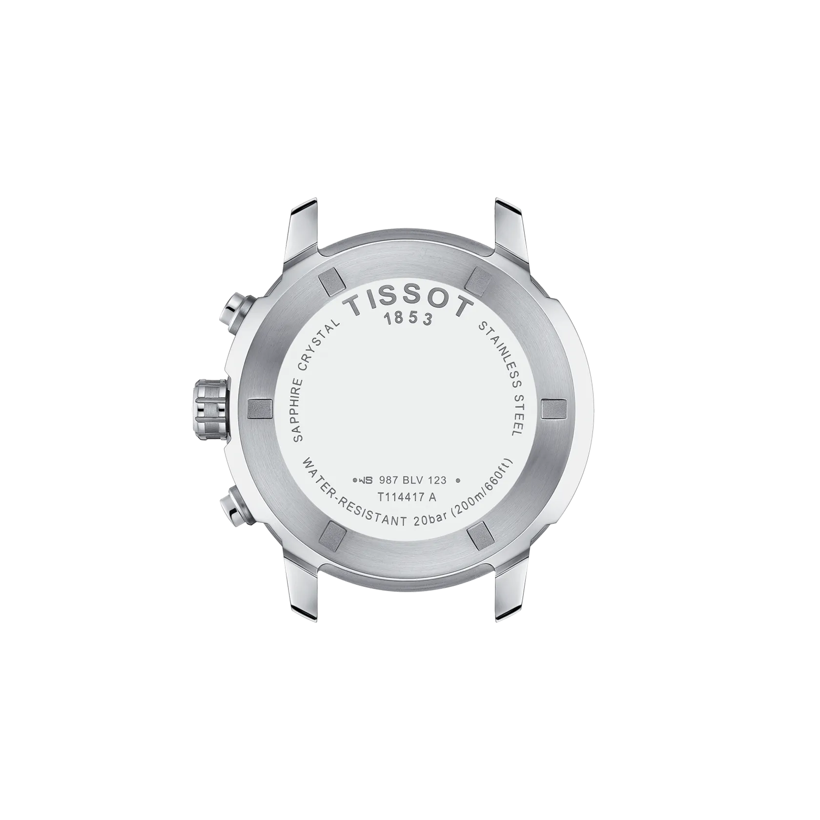 Tissot PRC 200 43mm T114.417.11.057.00 watch, back view