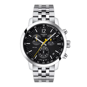 Tissot PRC 200 43mm T114.417.11.057.00 watch, black dial, front view